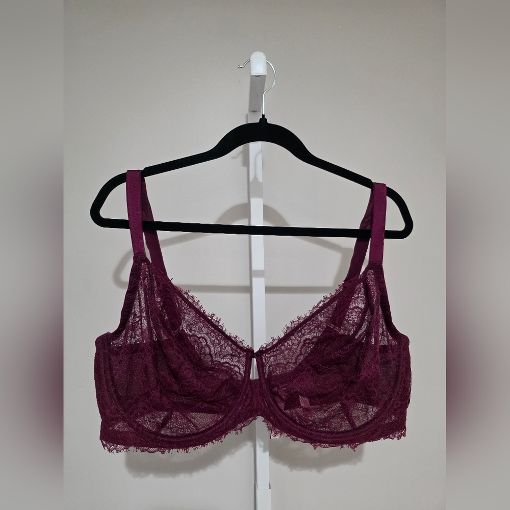 Victoria's Secret Lace Bra in Rich Burgundy